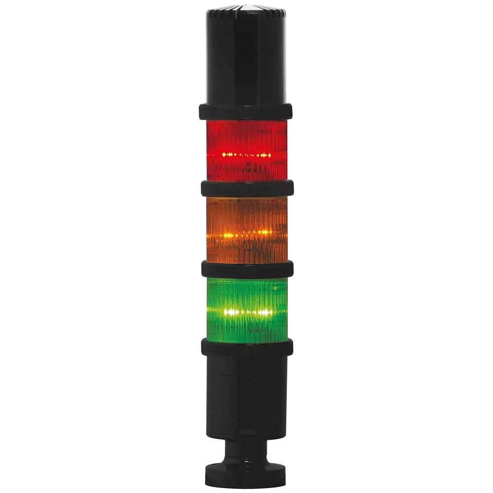 MULTICOMP PRO TWS Light Tower Amber, Green, Red Lens 3.0 Tier 77 dB SPL, MP014819