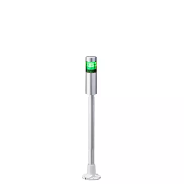 Patlite LR4 Series Coloured Signal Tower 1 Lights 24 V DC Pole Mount, LR4-102PJNU-G
