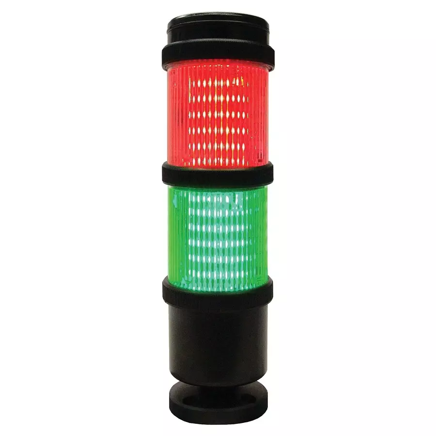 MULTICOMP PRO TWS Light Tower Green, Red Lens 2.0 Tier IP66, MP014820