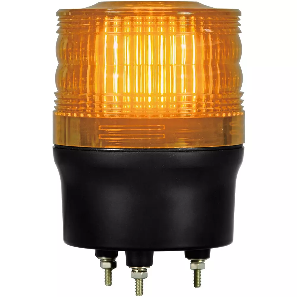 Nikkei LED Rotating Light 100 to 200 V AC Input Power Yellow, VL09R-200WY