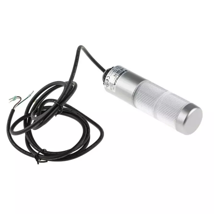 Werma Signal Tower Kompakt 37 Series Clear Green/Red (LED Colour) Buzzer 2 Lights 24 V AC/DC Base Mount Tube, 699.320.75