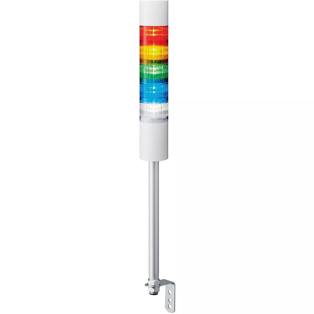 PATLITE Multilayer Signal Light Signal Tower DC 24 V Rated Voltage Φ60 mm Outer Dia, LR6-502LJBA-RYGBC