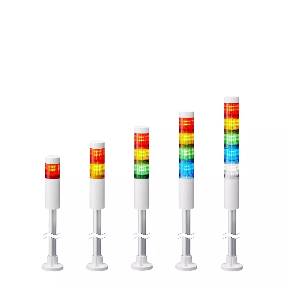 PATLITE Stacked Signal Light Signal Tower DC 24 V Rated Voltage, LR4-502PJBW-RRYGY+B0962