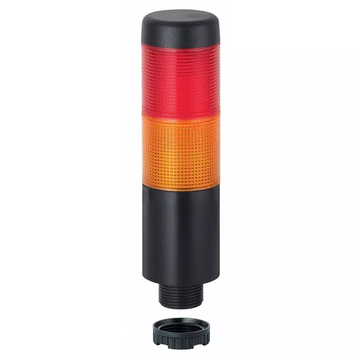 Werma Signal Tower Kompakt 37 Series Red/Yellow Andon Light Kit 2 Lights 12 V, 698.130.74