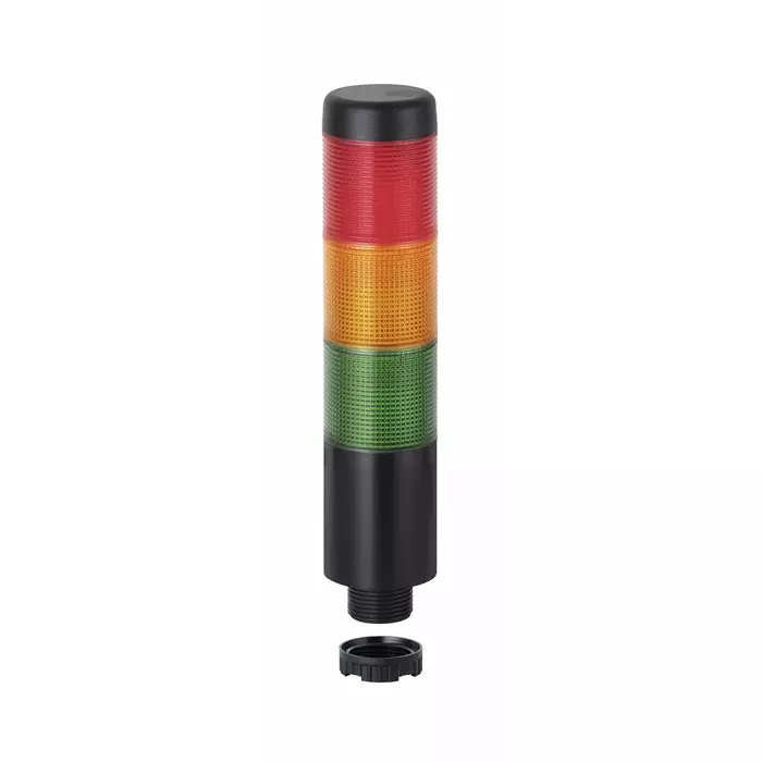 Werma Signal Tower Kompakt 37 Series Red/Green/Yellow Buzzer 3 Lights 12 V Built-In, 699.210.74