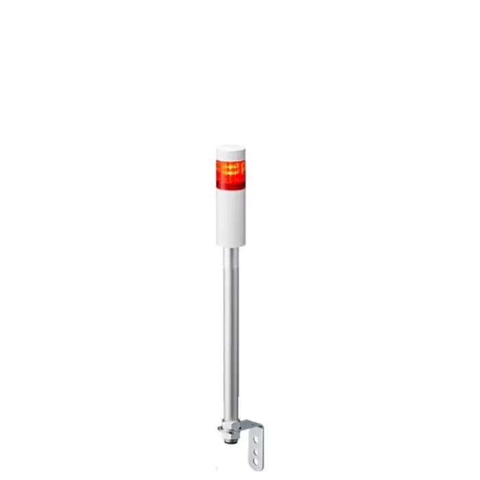 Patlite LR4 Series Coloured Signal Tower 1 Lights 24 V DC Pole Mount, LR4-102LJNW-R