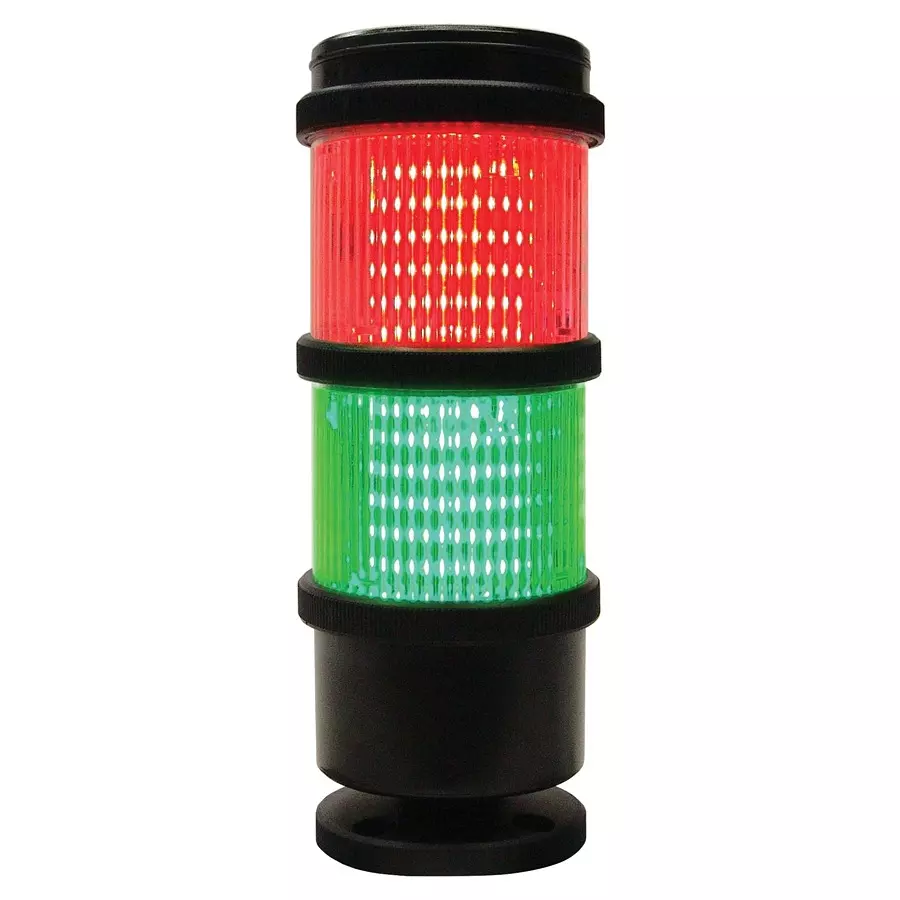 MULTICOMP PRO TWS Light Tower Green, Red Lens 2.0 Tier IP66, MP014836