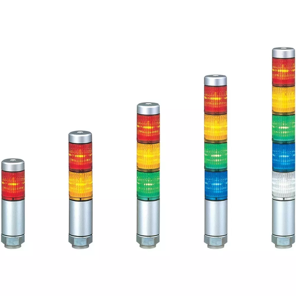PATLITE Stacked Signal Light White Yellow Color, MPS-202-CY