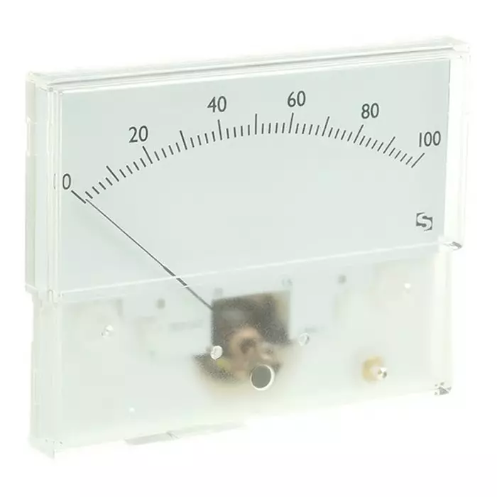 Sifam Tinsley Analogue Panel Ammeter 1mA DC, 40.5 mm x 91.5mm, ±1.5 % Moving Coil, IS 11012