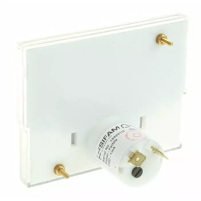 Sifam Tinsley Analogue Panel Ammeter 1mA DC, 40.5 mm x 91.5mm, ±1.5 % Moving Coil, IS 11012