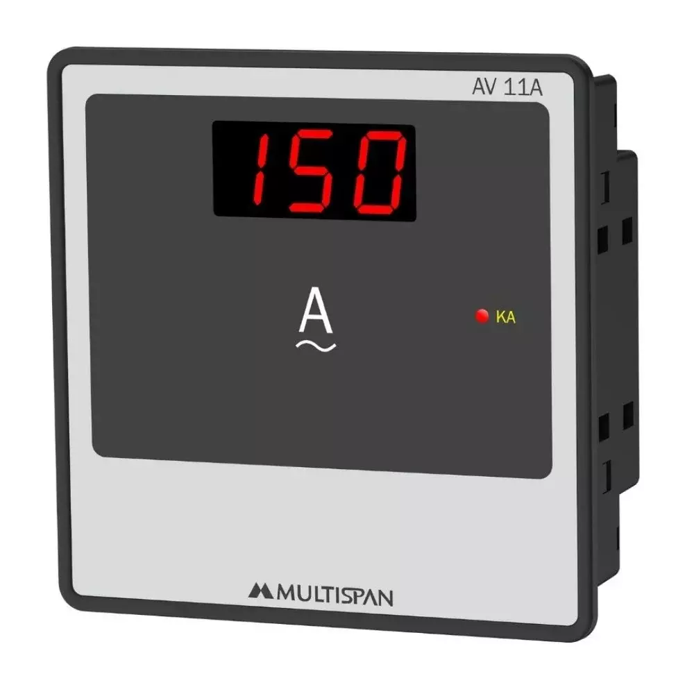 multispan-1-phase-ammeter-7-segment-4-digit-led-display-0-30-a-current-range-and-96-x-96-x-63-mm-size-av-11a