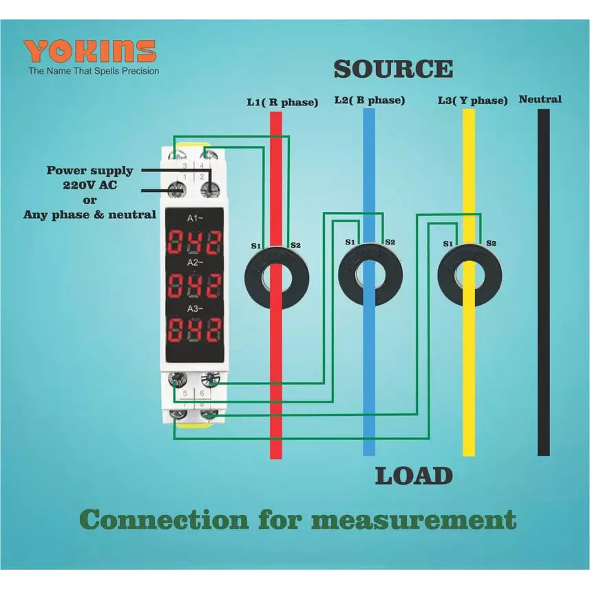 yokins-ammeter-three-phase-din-rail-mounted-3-digit-3-line-led-display-range-0-100-amp-ac-yd-3a3