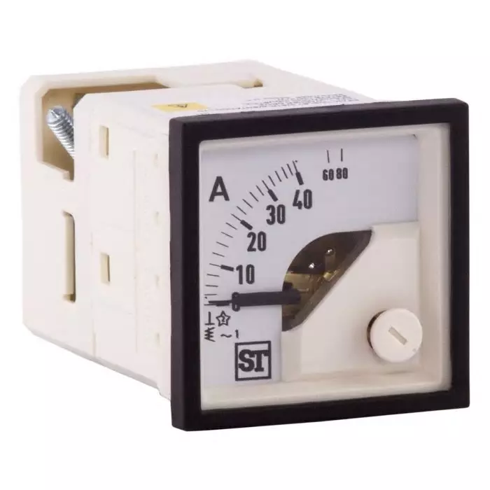 Sifam Tinsley Sigma Analogue Panel Ammeter 40A AC, 48 mm x 48 mm Moving Iron, EQ44-I1822N1CAW0ST