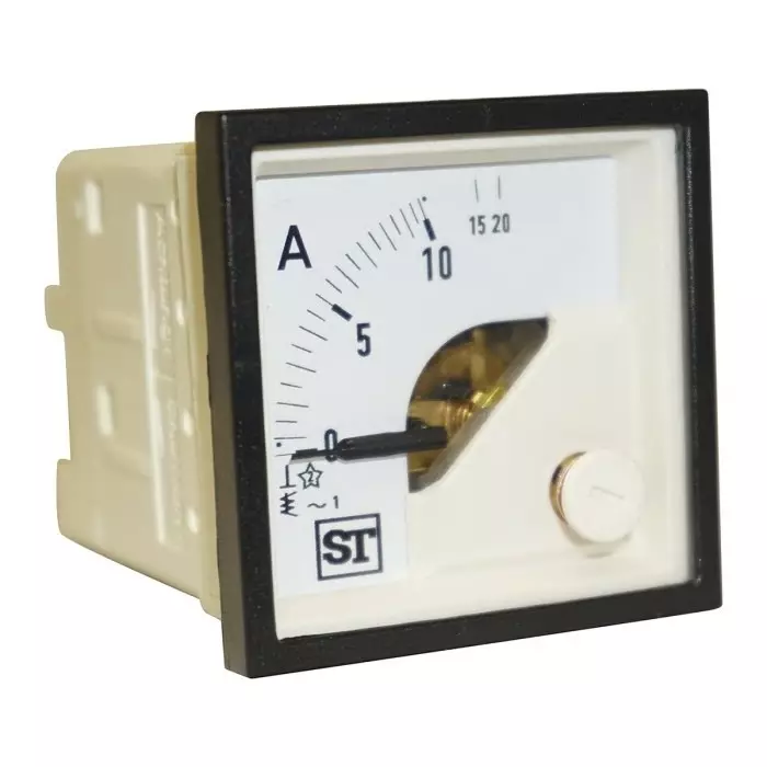 Sifam Tinsley Sigma Analogue Panel Ammeter 10A AC, 48 mm x 48 mm Moving Iron, EQ44-I1322N1CAW0ST