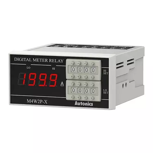 Autonics Digital Ammeter 3½-Digit 7-Segment LED 300 ms Sampling Cycle DC199.9A, M4W2P-DA-7