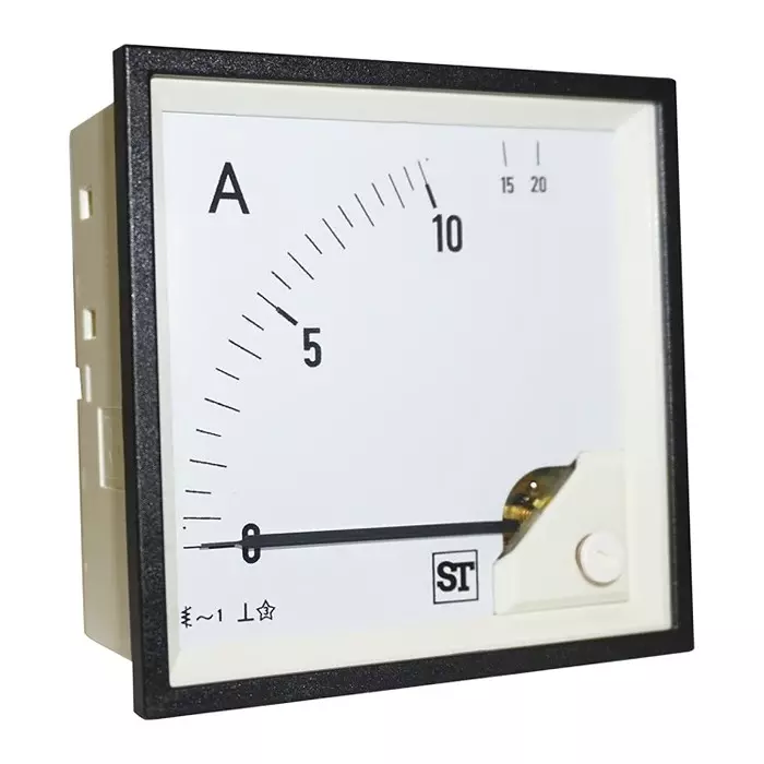 Sifam Tinsley Sigma Analogue Panel Ammeter 10A AC, 92 mm x 92 mm Moving Iron, EQ94-I1322N1CAW0ST