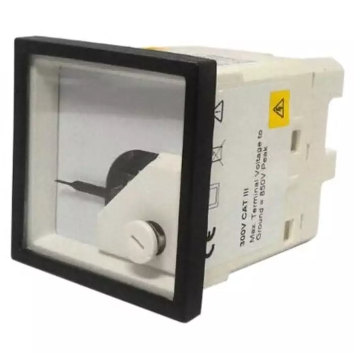 Sifam Tinsley Analogue Panel Ammeter 5A AC, 48 mm x 48 mm Moving Iron, EQ44-I1112N1CAW0ST