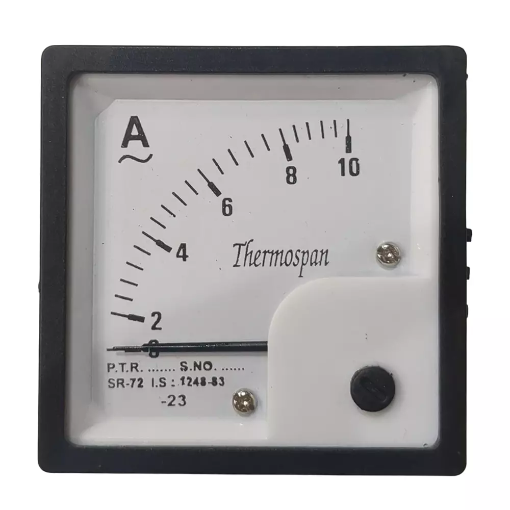 THERMOSPAN C29 Ammeter 72x72 mm 10 Amp for Current Measurement