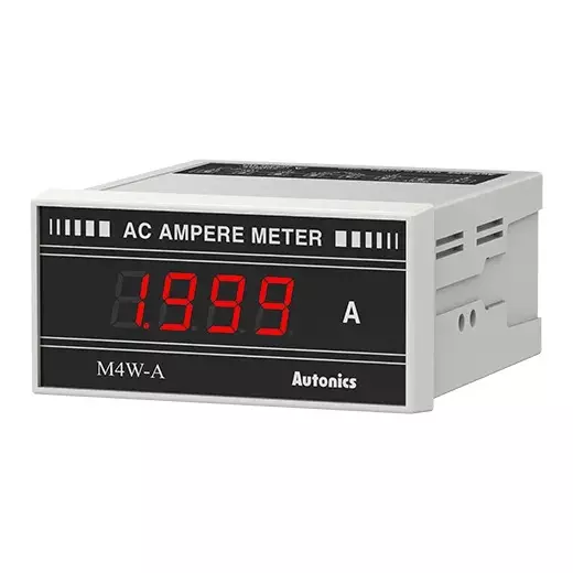 Autonics Digital Ammeter 3½-Digit 7-Segment LED 300 ms Sampling Cycle AC1.999A, M4W-AAR-3