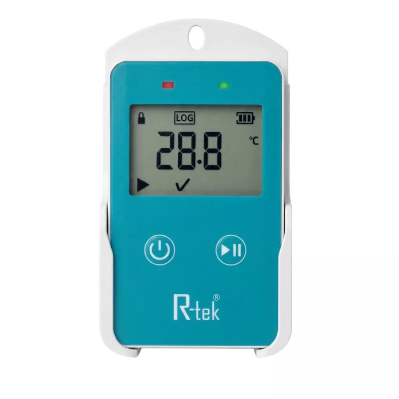 R-Tek Multi Use Data logger With Internal Sensor -20°C to +60°C Temperature Range, RK-1005TH