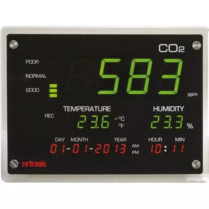 Rotronic CO2-DISPLAY Air Quality Data Logger USB, CO2-DISPLAYRS