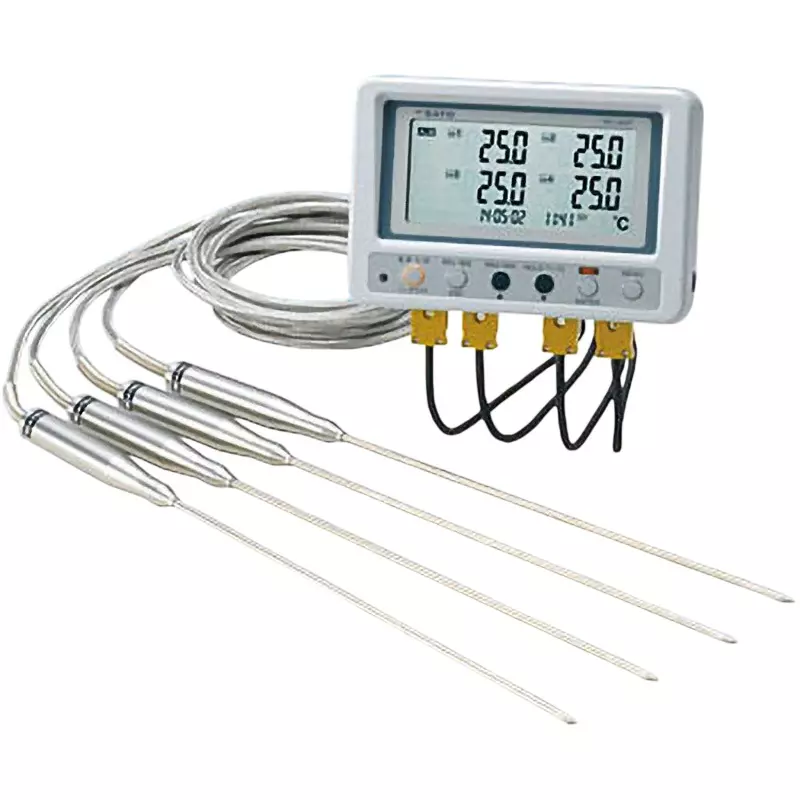 Sato Keiryoki Data Logger AA alkaline batteries (4), or AA nickel size salt rechargeable batteries (4),, SK-L400T