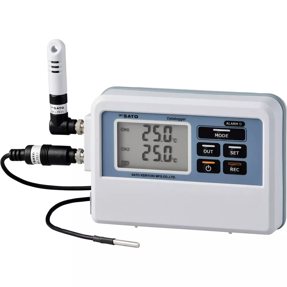 Sato Keiryoki Temperature Data Logger Sensor SK-L751-1:-10 to 60, SK-L751-2:-40.0, SK-L751 (with SK-L751-1 / SK-L751-2)