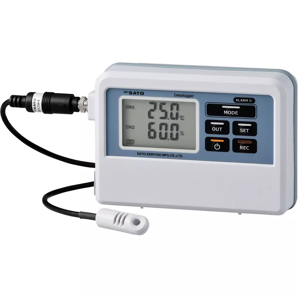 Sato Keiryoki Data Logger AA alkaline battery + 2 + or dedicated AC adapter (optional) Power, SK-L754 (with SK-L754-2)
