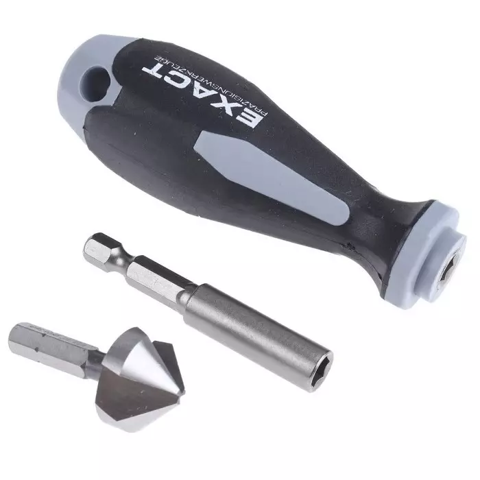 EXACT HSS Countersink Drill Bit Set 20.5 mm Head 3 Flute(s) 90° 9 Piece(s), 5649