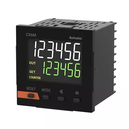 Autonics LCD Display Counter/Timer (N)100-240 VAC(ENG), CX6M-1P4
