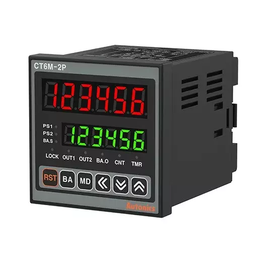 Autonics Programmable Digital Counter/Timer 100-240 VAC, CT6M-2P4T