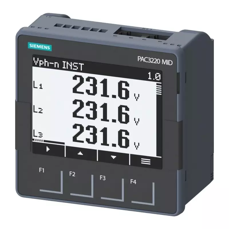 Siemens 3 Phase LCD Energy Meter, Type Loop Powered LCD Indicator, 7KM3220-2BA01-1JA0