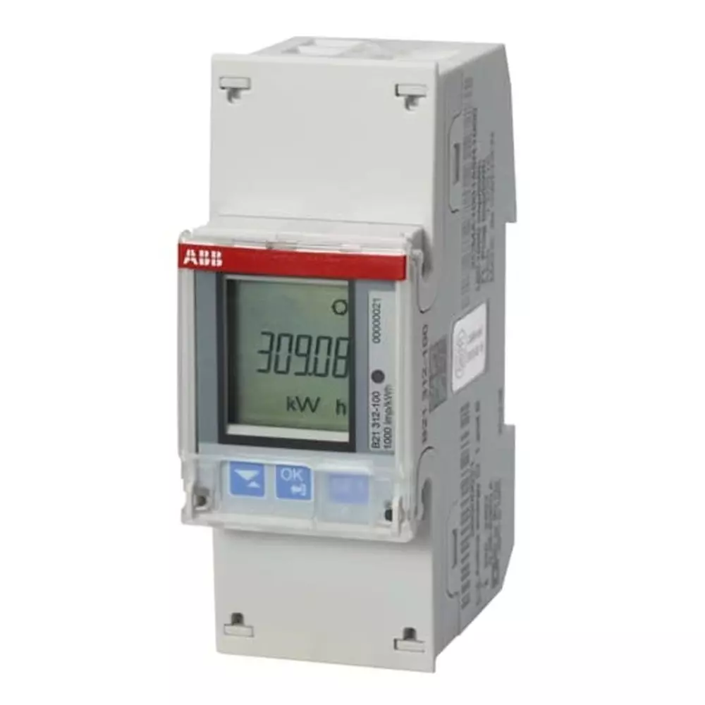 ABB 1 Phase LCD Energy Meter, 2CMA100155R1000