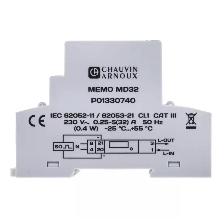 CHAUVIN ARNOUX 1 Phase LCD Energy Meter, P01330740