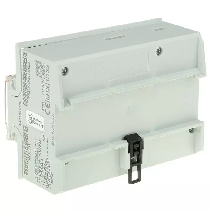 ABB 3 Phase LCD Energy Meter, Type Direct Connected, 2CMA170522R1000A43 212-100