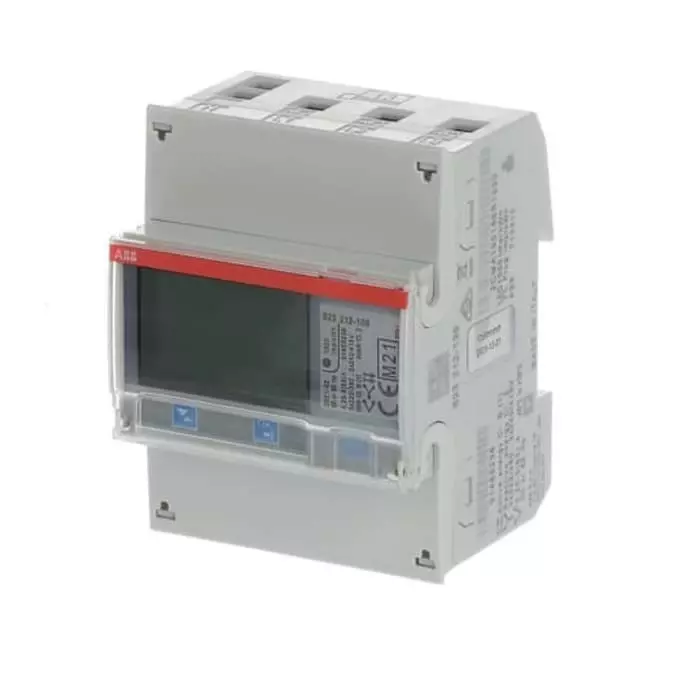 ABB 3 Phase LCD Energy Meter, Type, 2CMA100166R1000B23 212-100