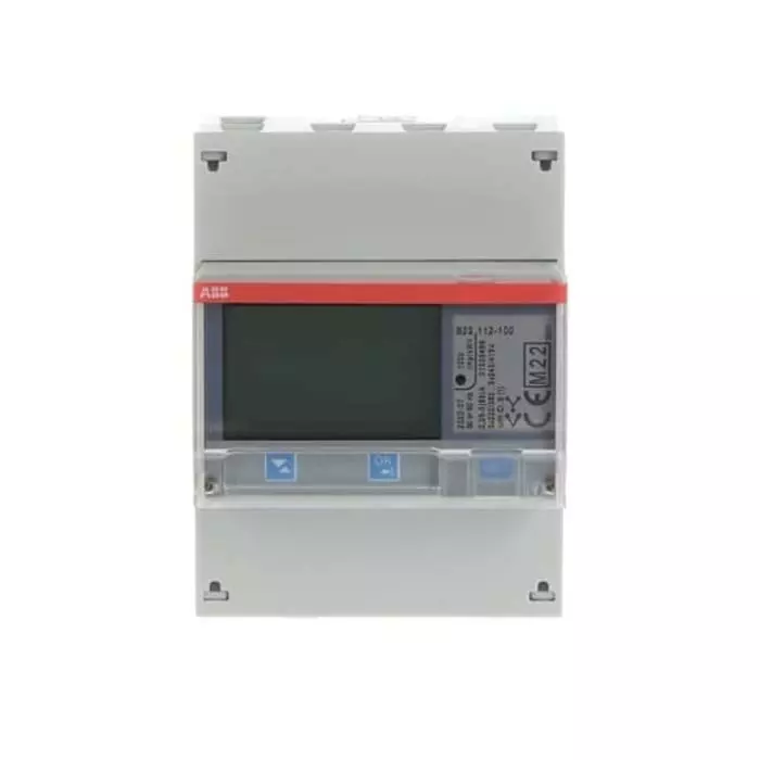 ABB 3 Phase LCD Energy Meter, Type Electromechanical, 2CMA100164R1000B23 112-100