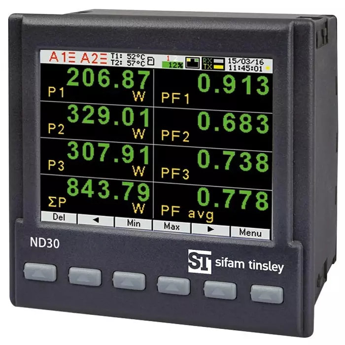 SIFAM TINSLEY LCD TFT Energy Meter Type Electrical, ND30-12200U0