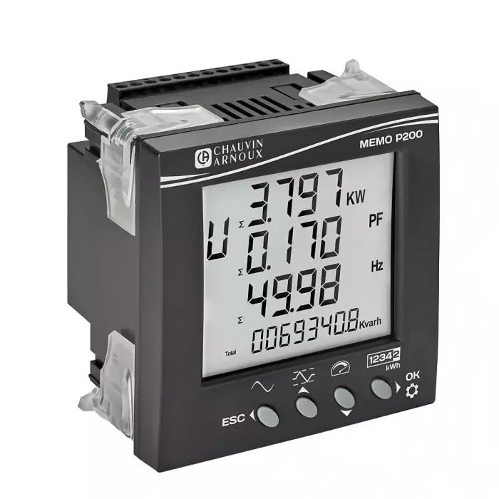 CHAUVIN ARNOUX 3 Phase Backlit LCD Power Monitoring Device, Type Energy Meter, P01330825