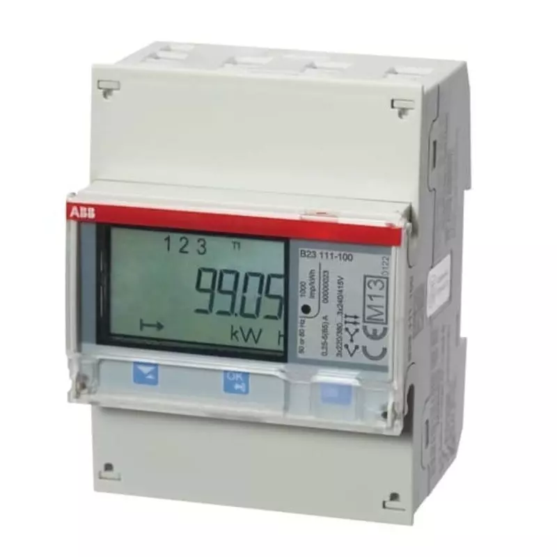 ABB 3 Phase LCD Energy Meter, 2CMA100163R1000