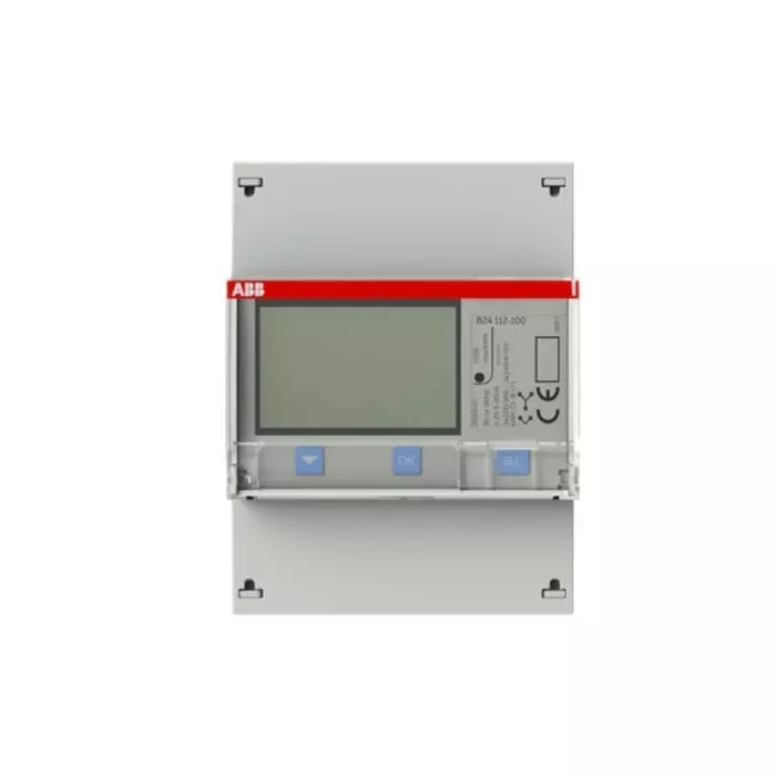 ABB 3 Phase LCD Energy Meter, Type Transformer Connected, 2CMA100178R1000B24 112-100