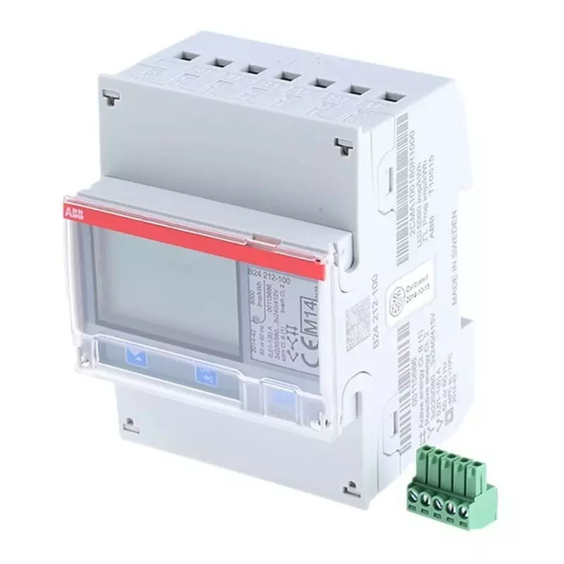 ABB 3 Phase LCD Energy Meter, Type Transformer Connected, 2CMA100180R1000B24 212-100