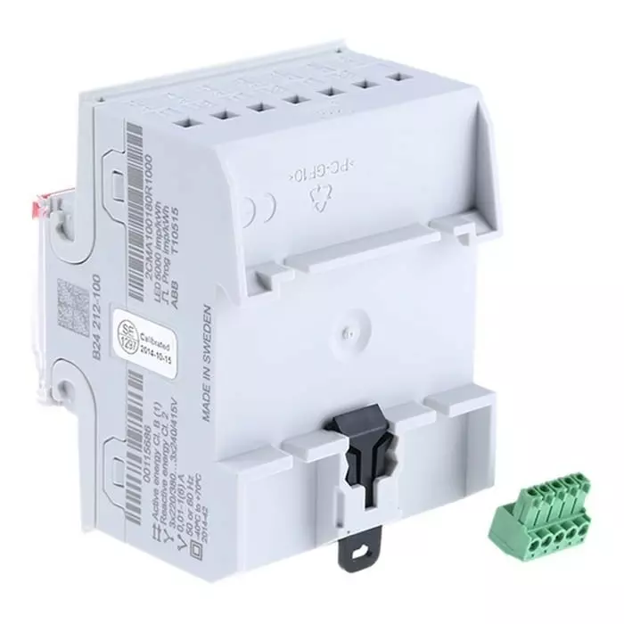 ABB 3 Phase LCD Energy Meter, Type Transformer Connected, 2CMA100180R1000B24 212-100