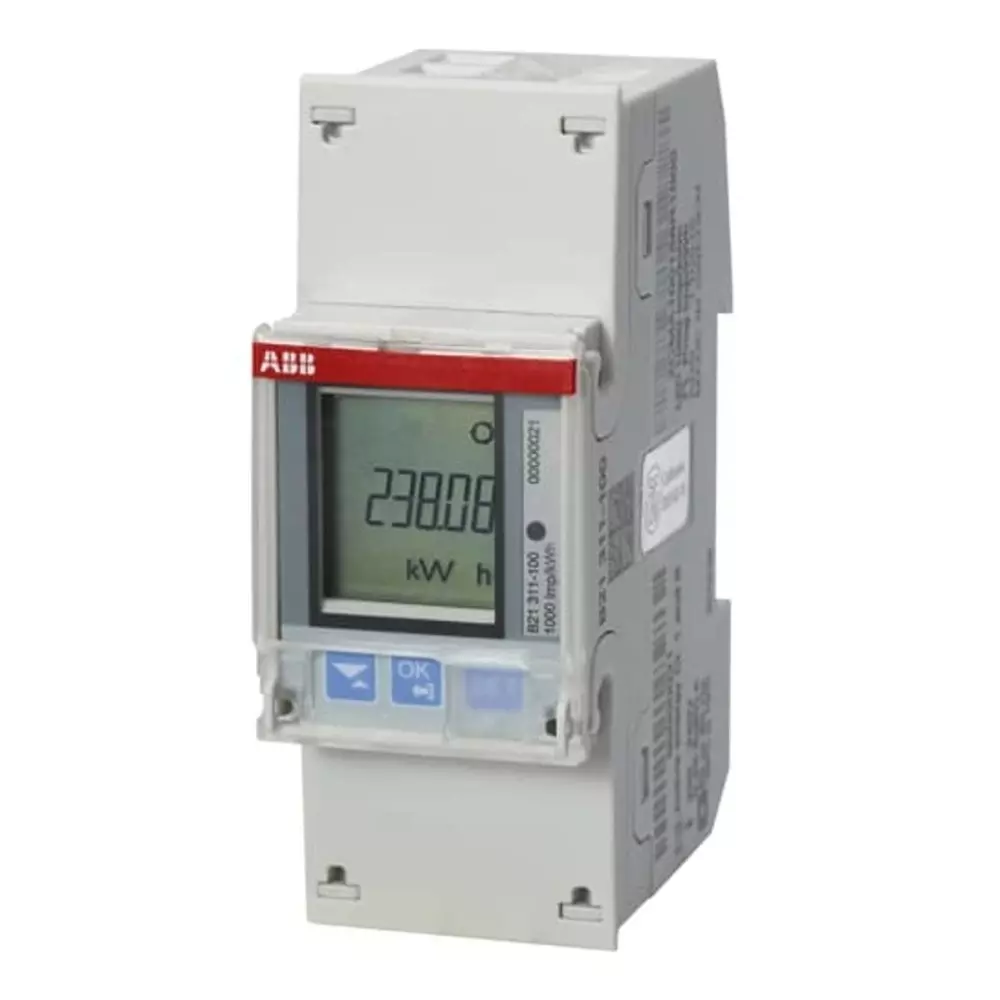 ABB 1 Phase LCD Energy Meter, 2CMA100154R1000