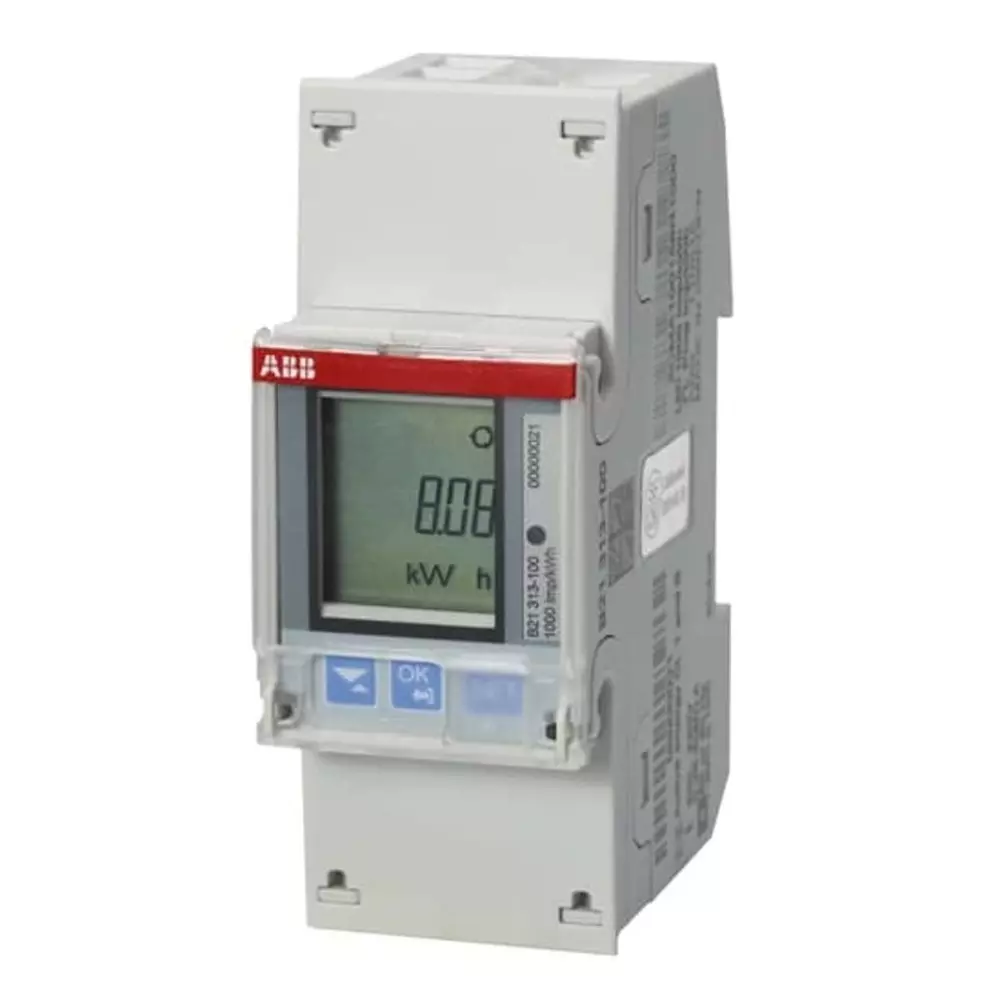ABB 1 Phase LCD Energy Meter, 2CMA100156R1000