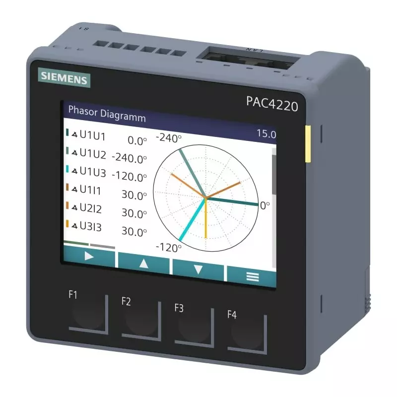 Siemens 3 Phase TFT Energy Meter, Type Loop Powered LCD Indicator, 7KM4220-1BA01-1EA0