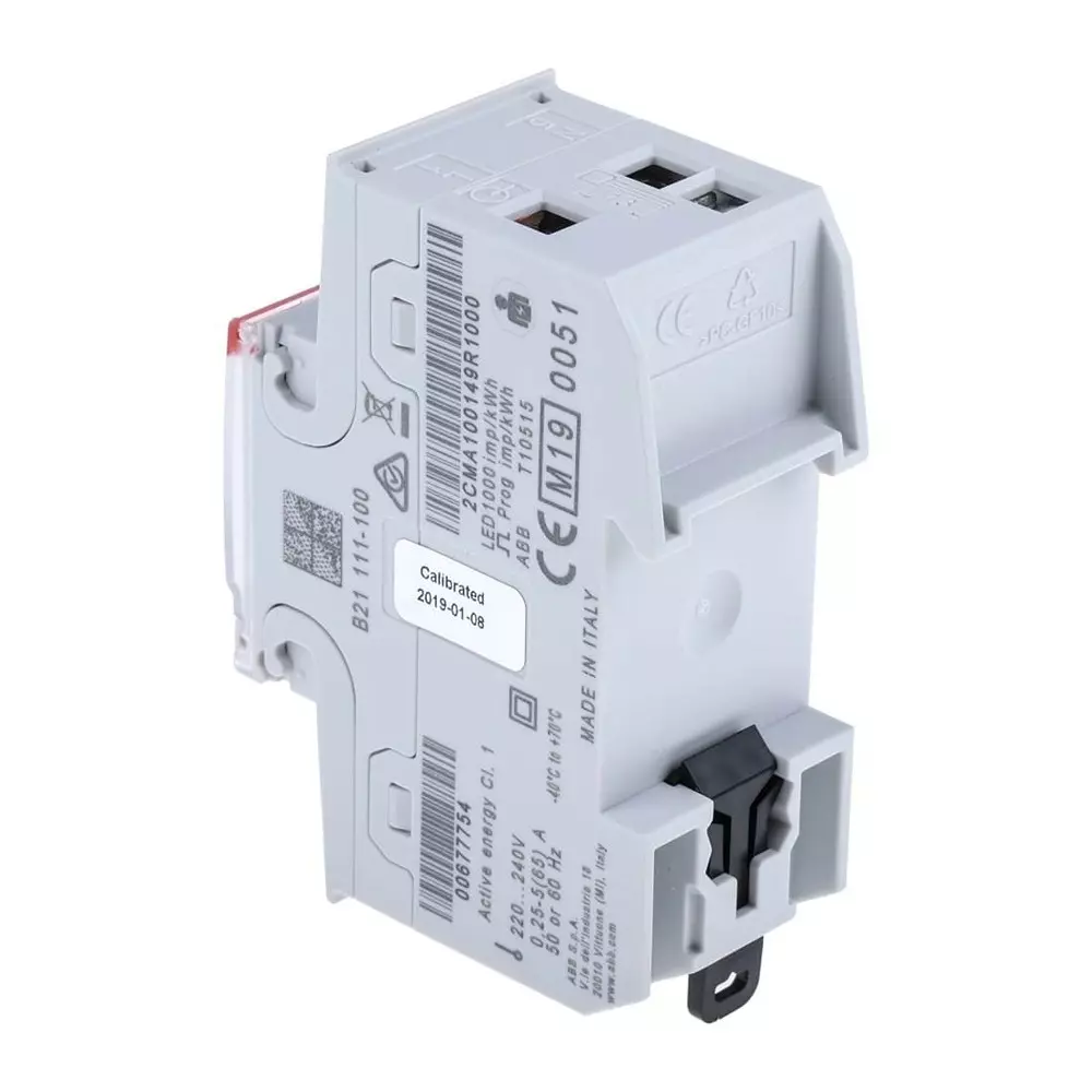 ABB 1 Phase LCD Energy Meter, 2CMA100149R1000B21 111-100