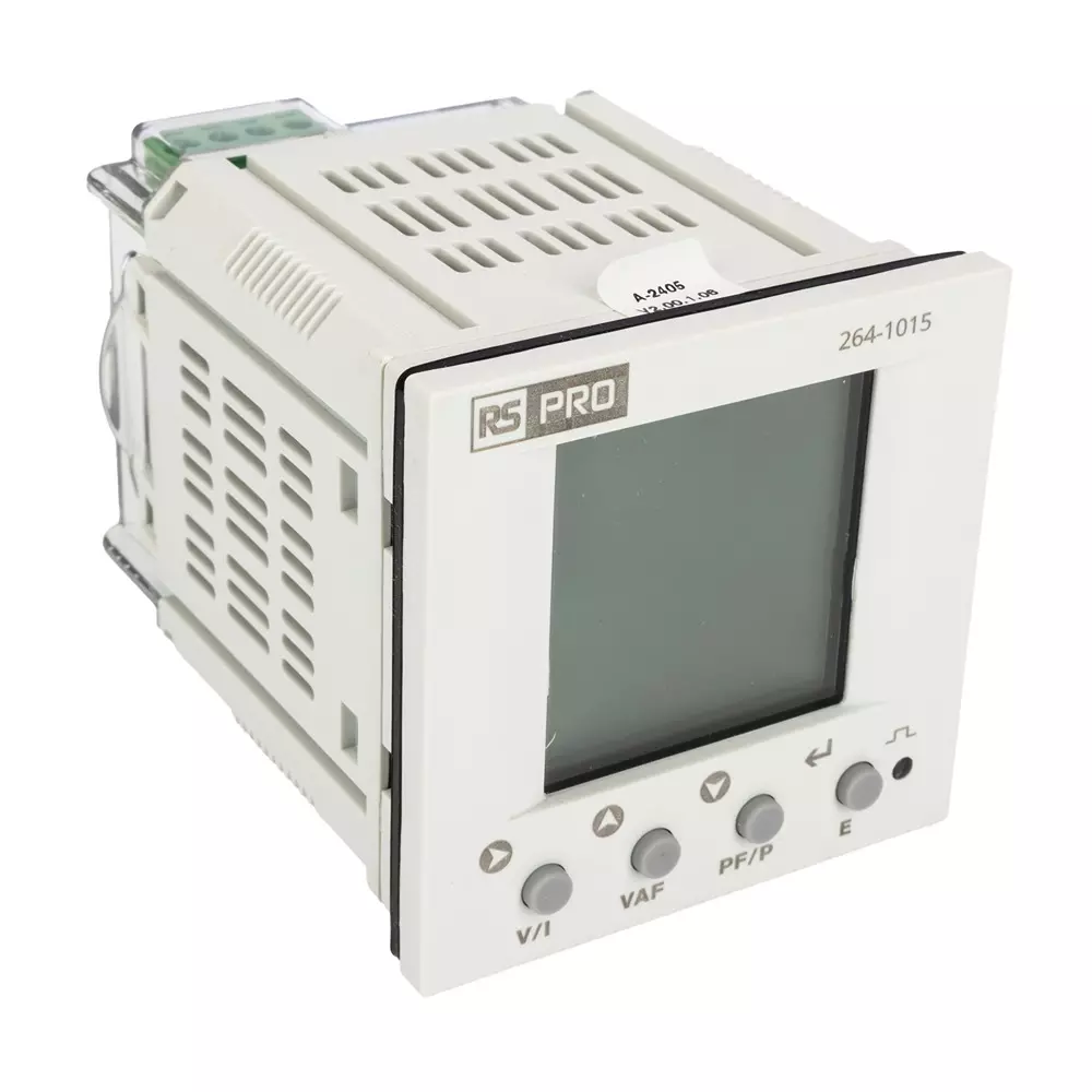 RS PRO Energy Meter LCD Pulse Output 3 Inputs 3 Phase 90 mm, 2641015