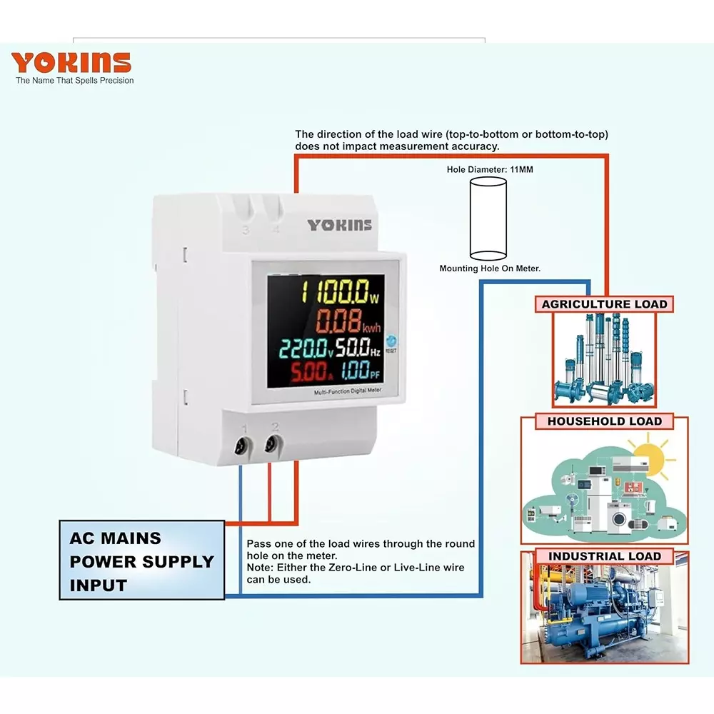 yokins-digital-multifunction-energy-meter-6-in-1-voltagecurrentfrequencypower-factoractive-powerenergy-yd-525