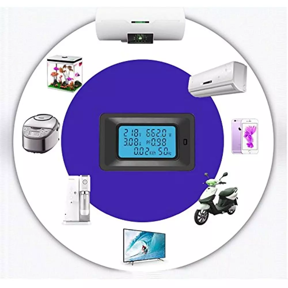 amiciSense 6-in-1 Energy Meter 100 A 20 Kw Energy Digital